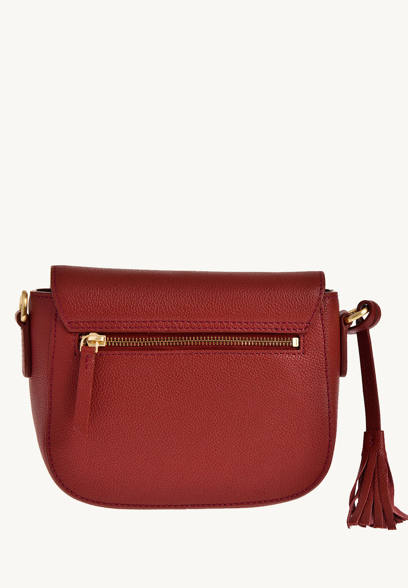 MARNIE - Grained leather messenger bag