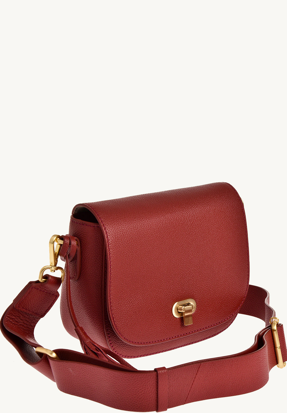 MARNIE - Grained leather messenger bag