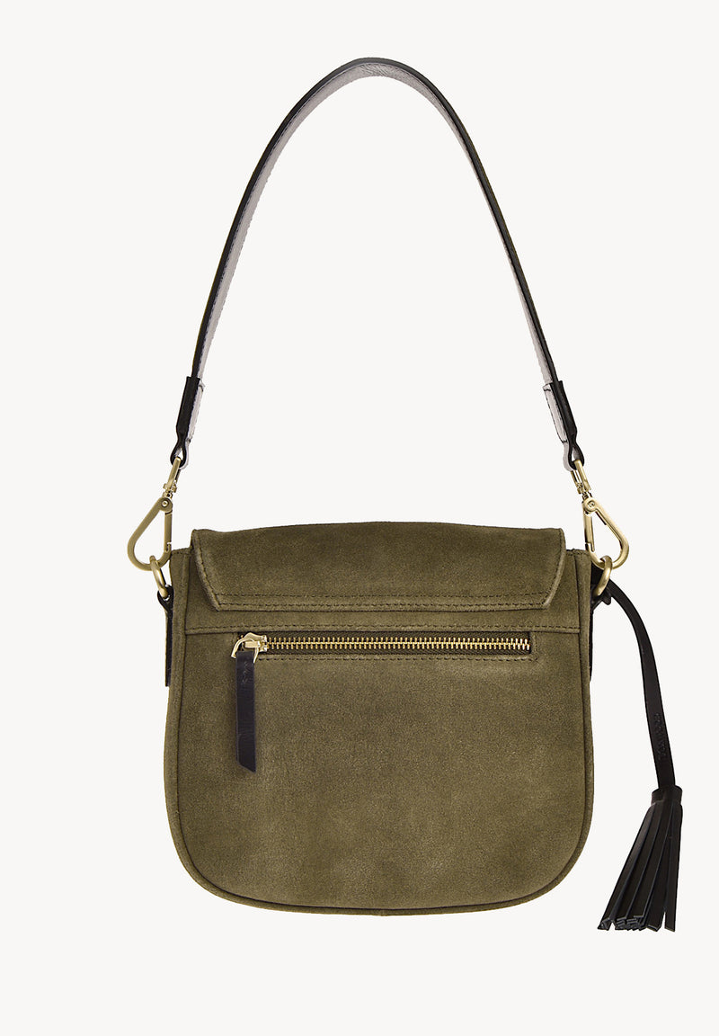 Ehla - Suede leather messenger bag