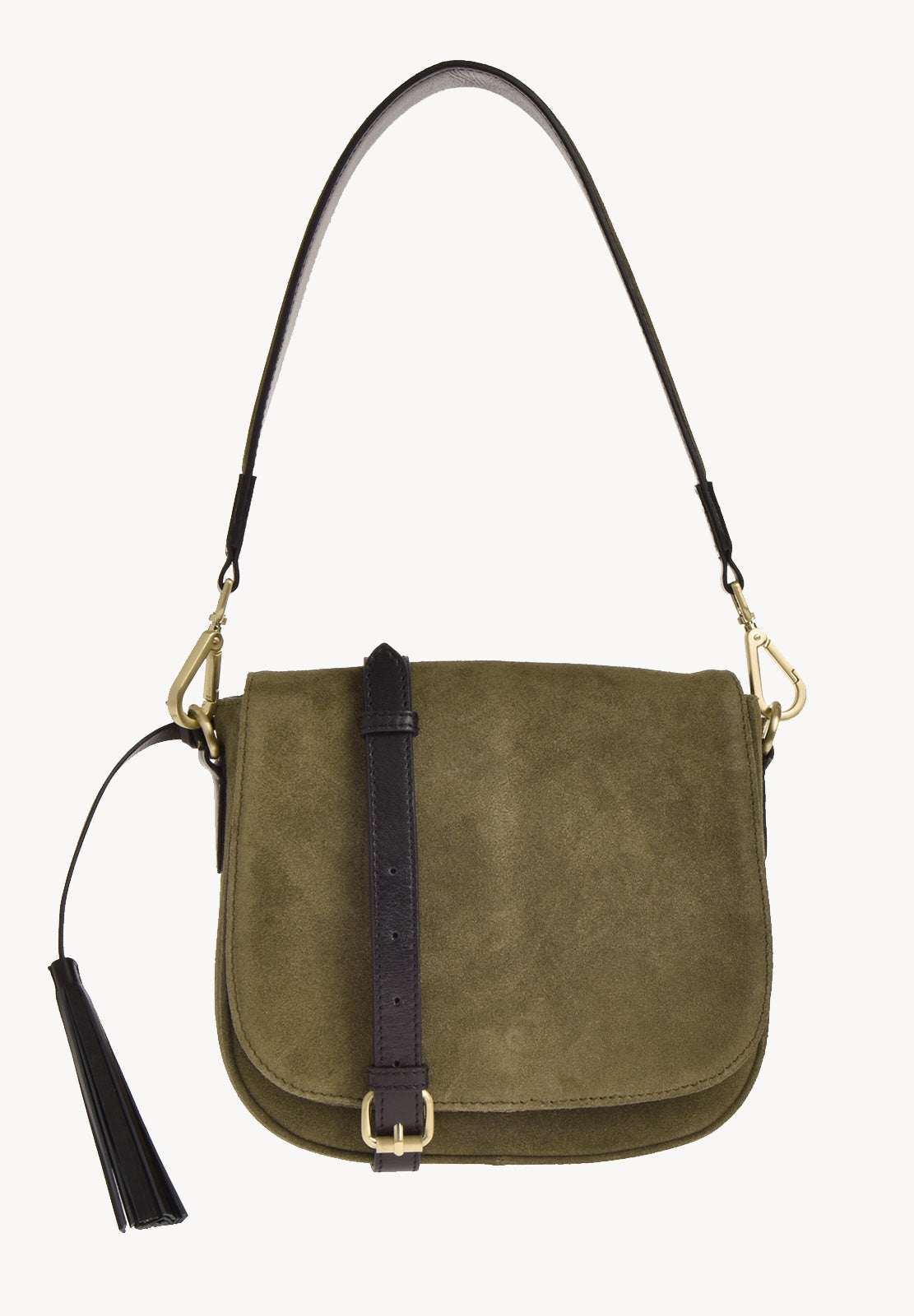 Ehla - Suede leather messenger bag