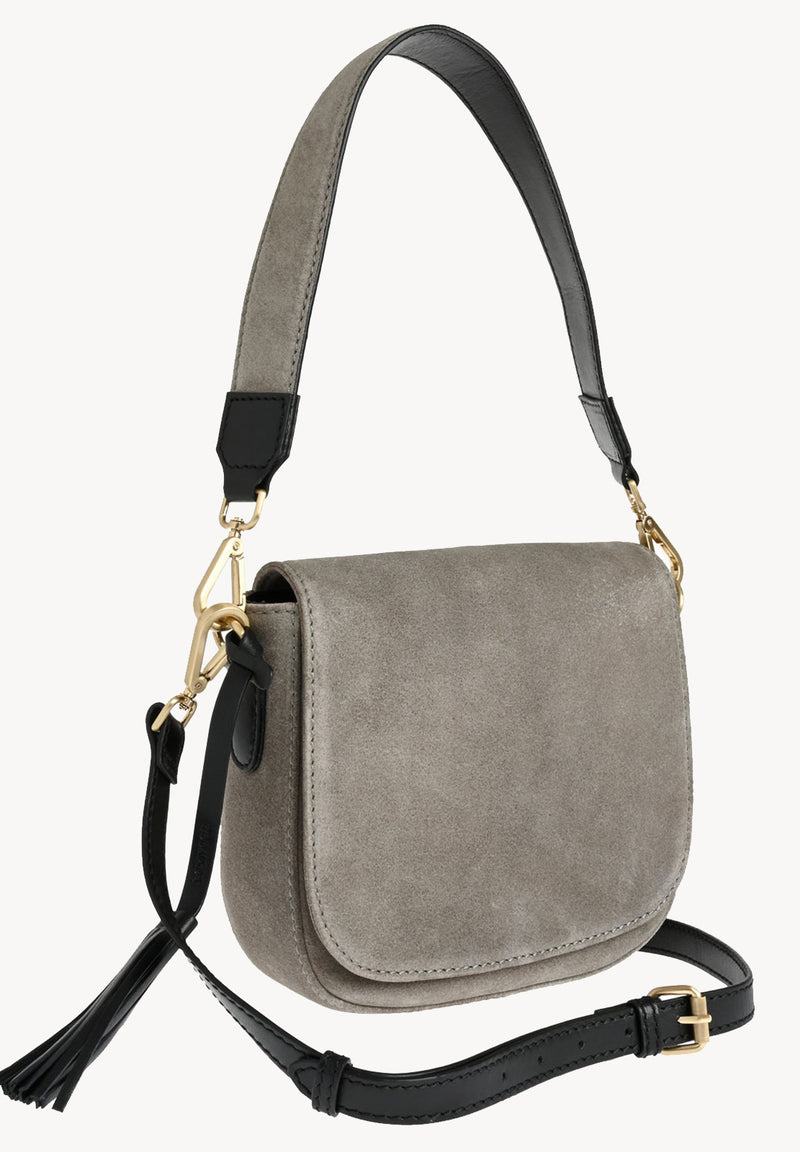 Ehla - Suede leather messenger bag