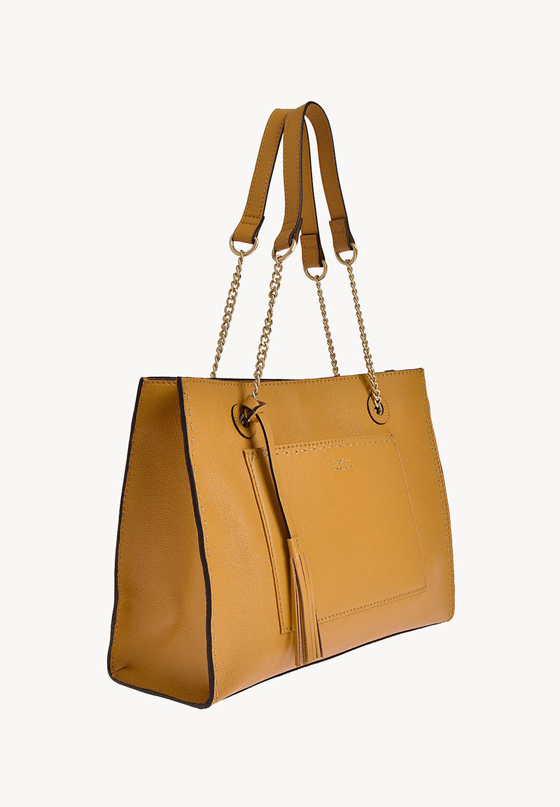 JOHANNA - Sac en cuir grainé avec chaînes