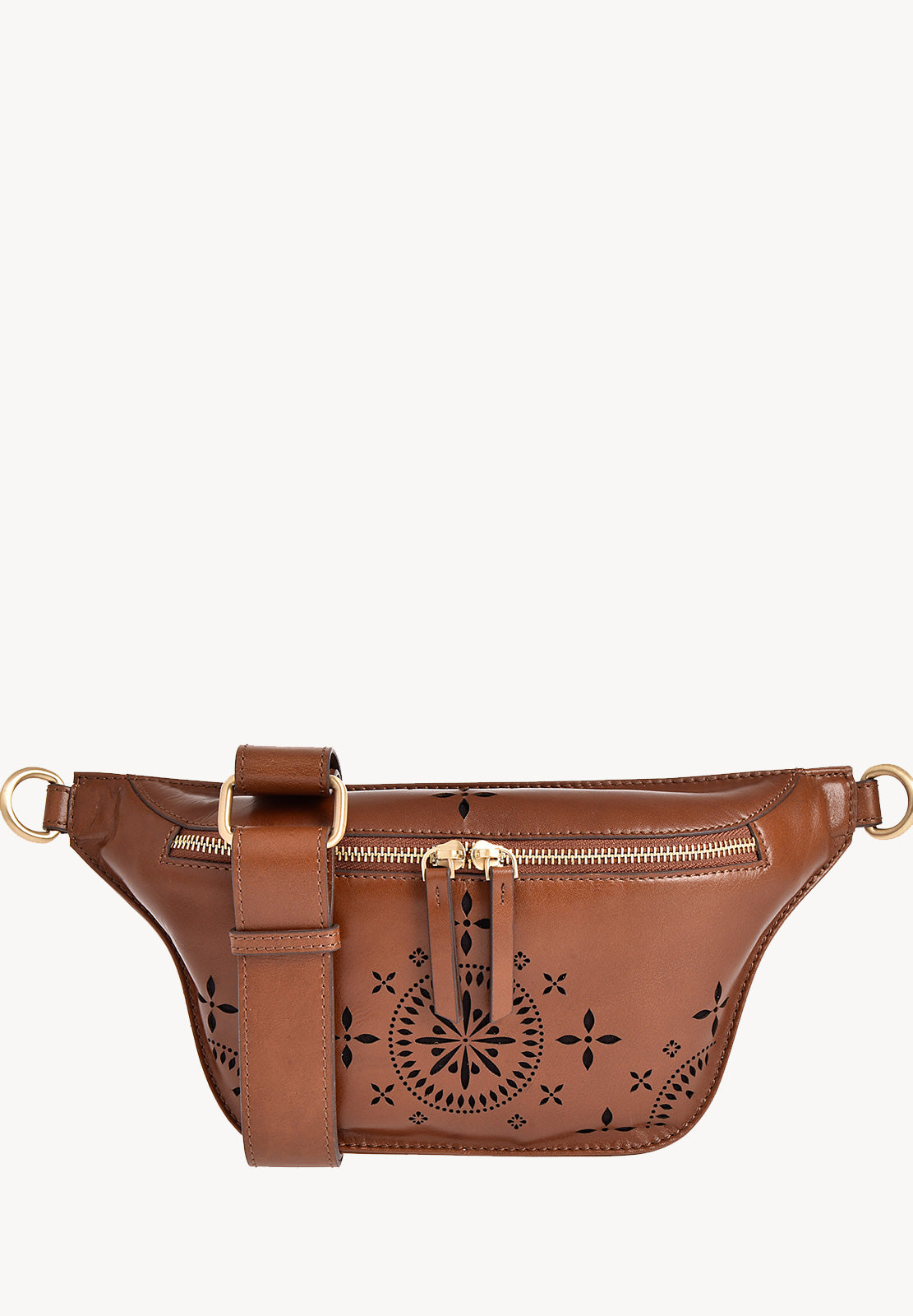 DUNE - Sac banane en cuir perforé