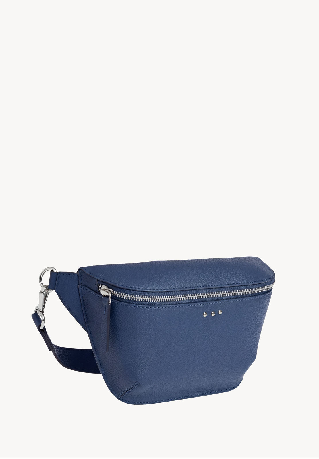GAYA - Blue Jean grained leather belt bag