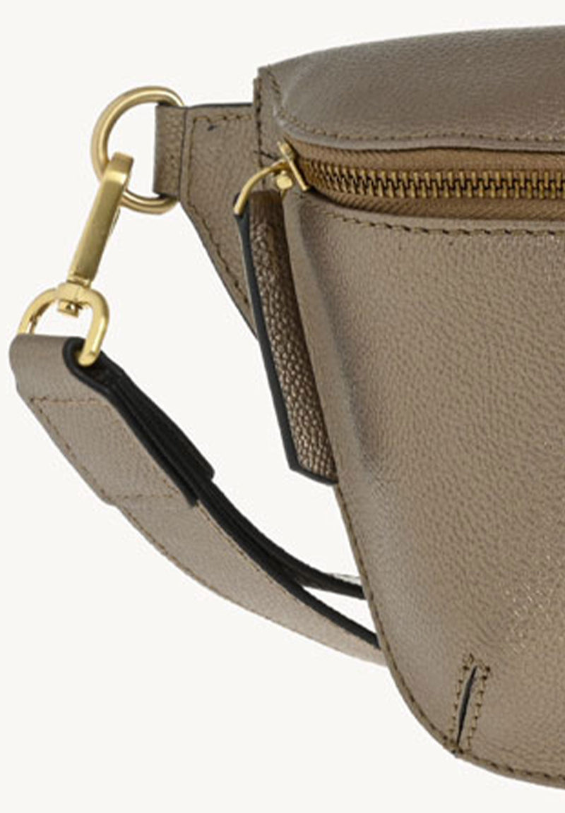 GAYA - Sac banane en cuir grainé