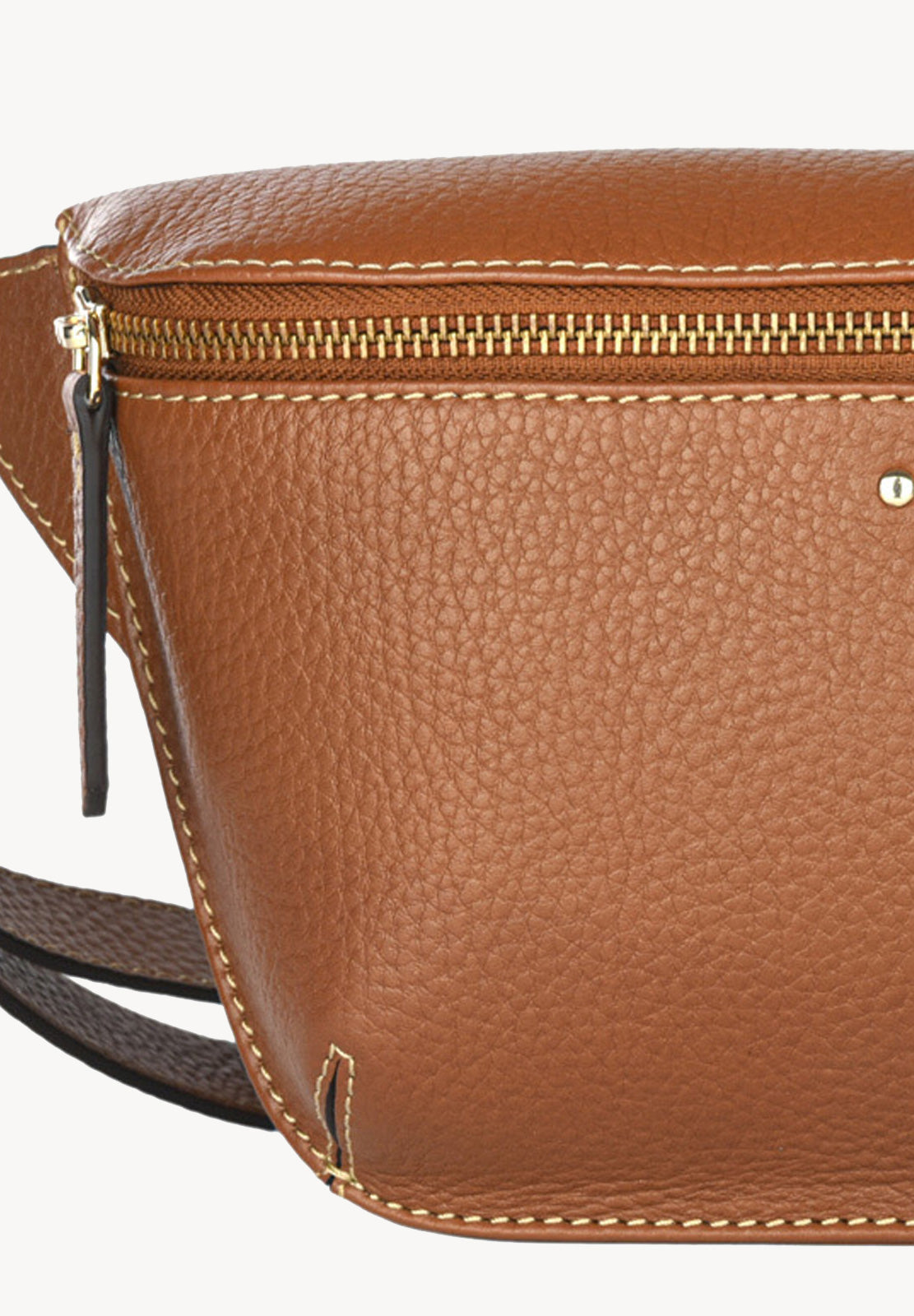 GAYA - Sac banane en cuir grainé