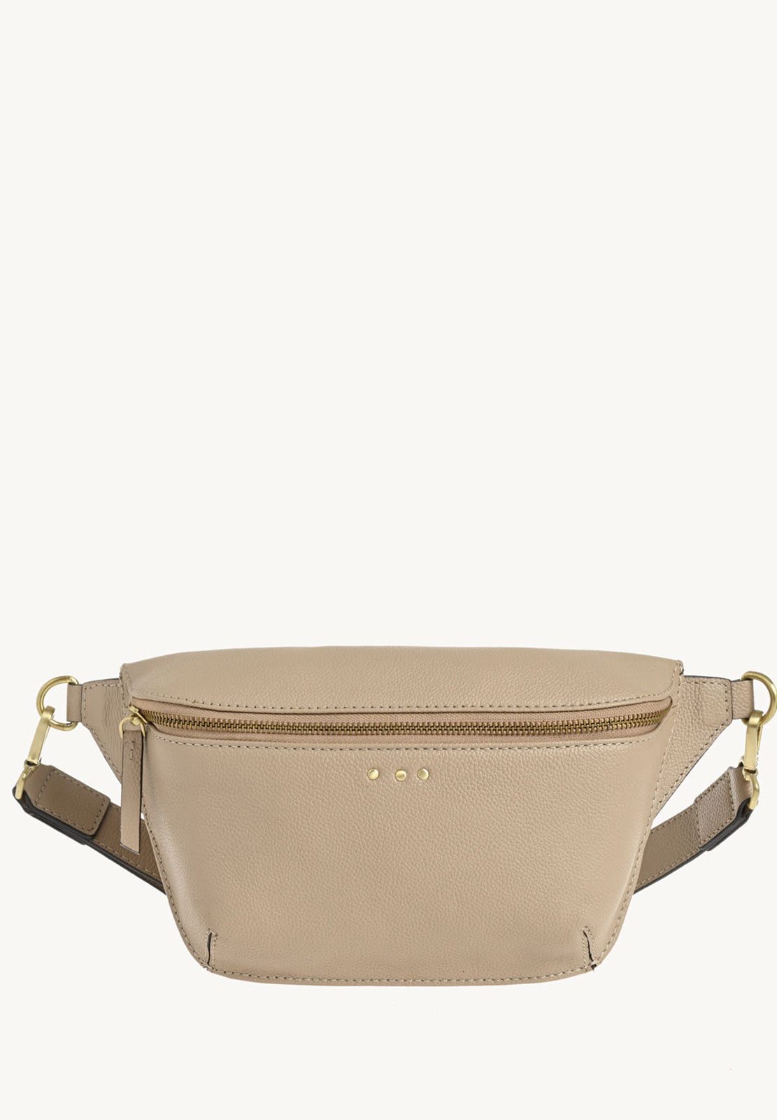 GAYA - Sac banane en cuir grainé