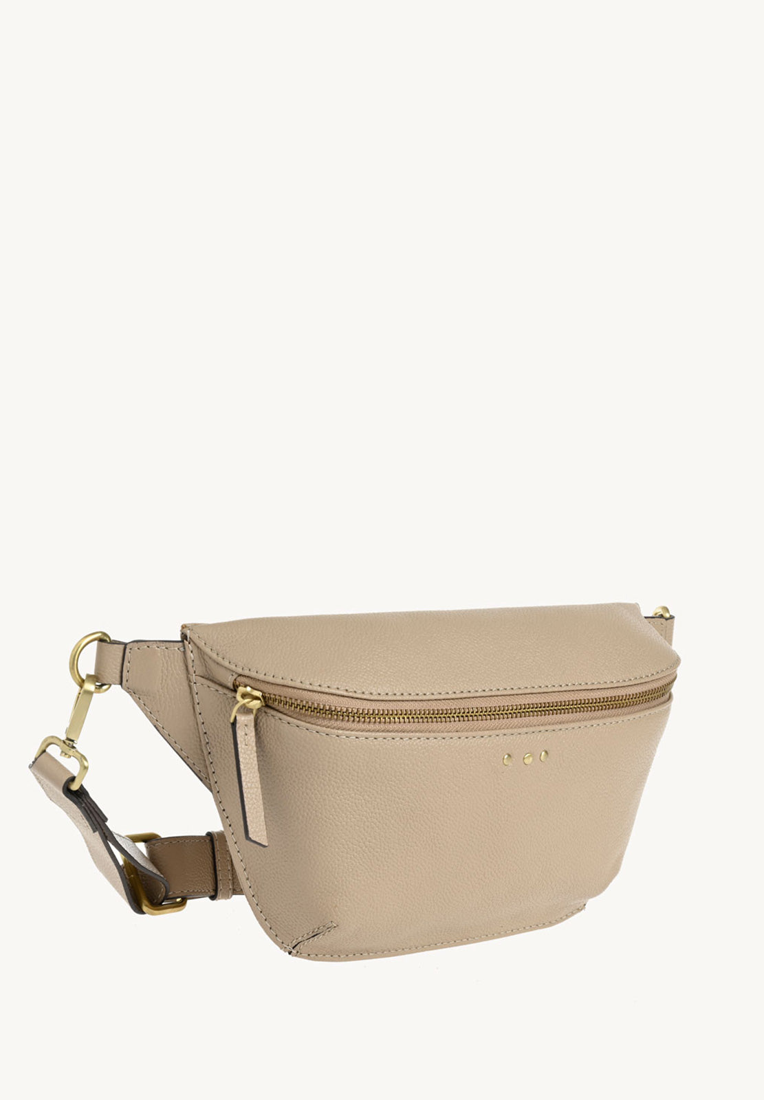 GAYA - Sac banane en cuir grainé