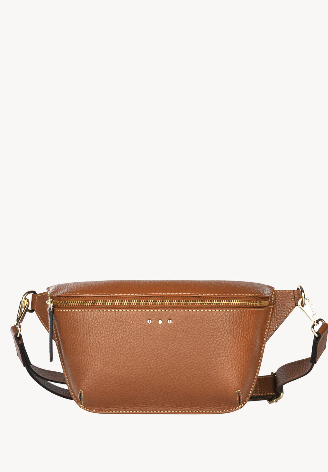 GAYA - Sac banane en cuir grainé