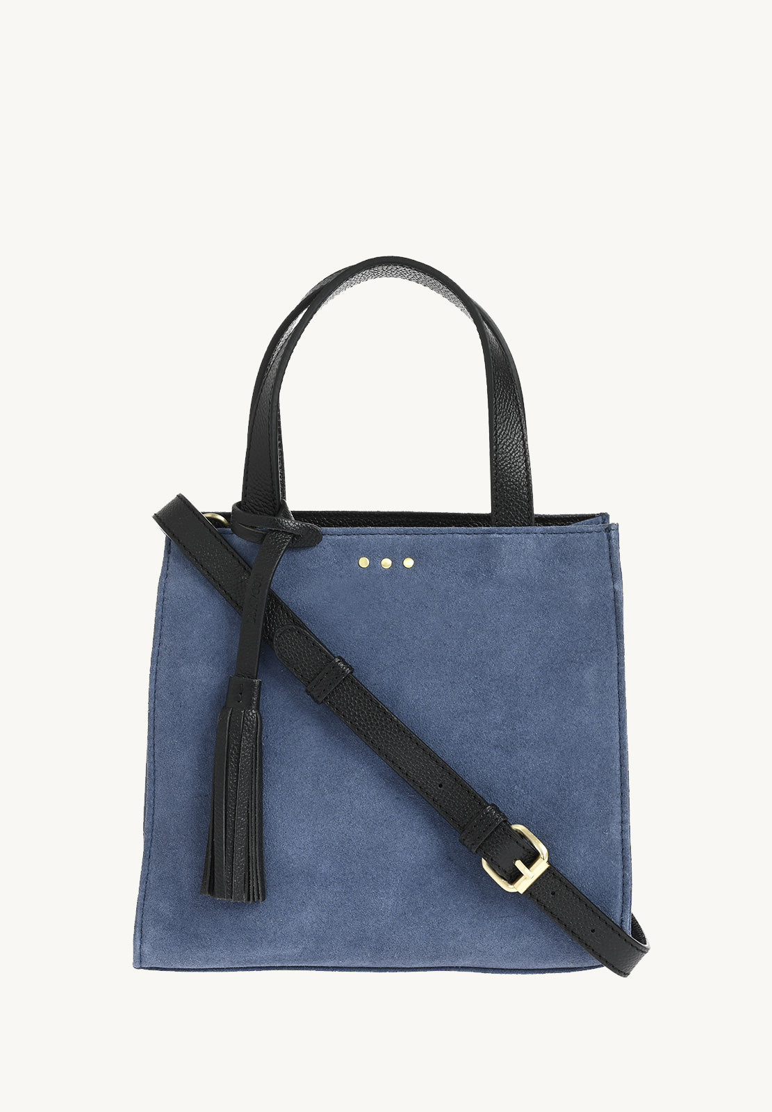 SIMONE - Cabas en cuir velours