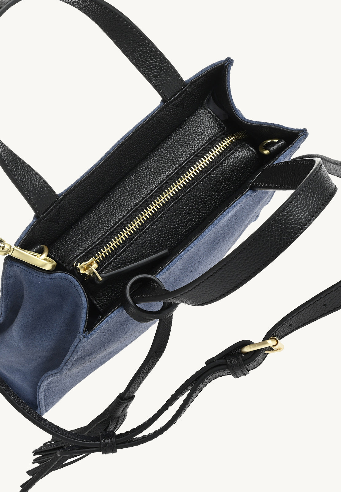 SIMONE - Cabas en cuir velours