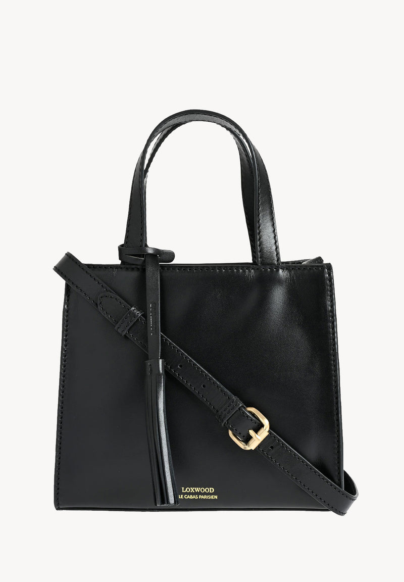 SIMONE - Smooth leather tote bag with shoulder strap