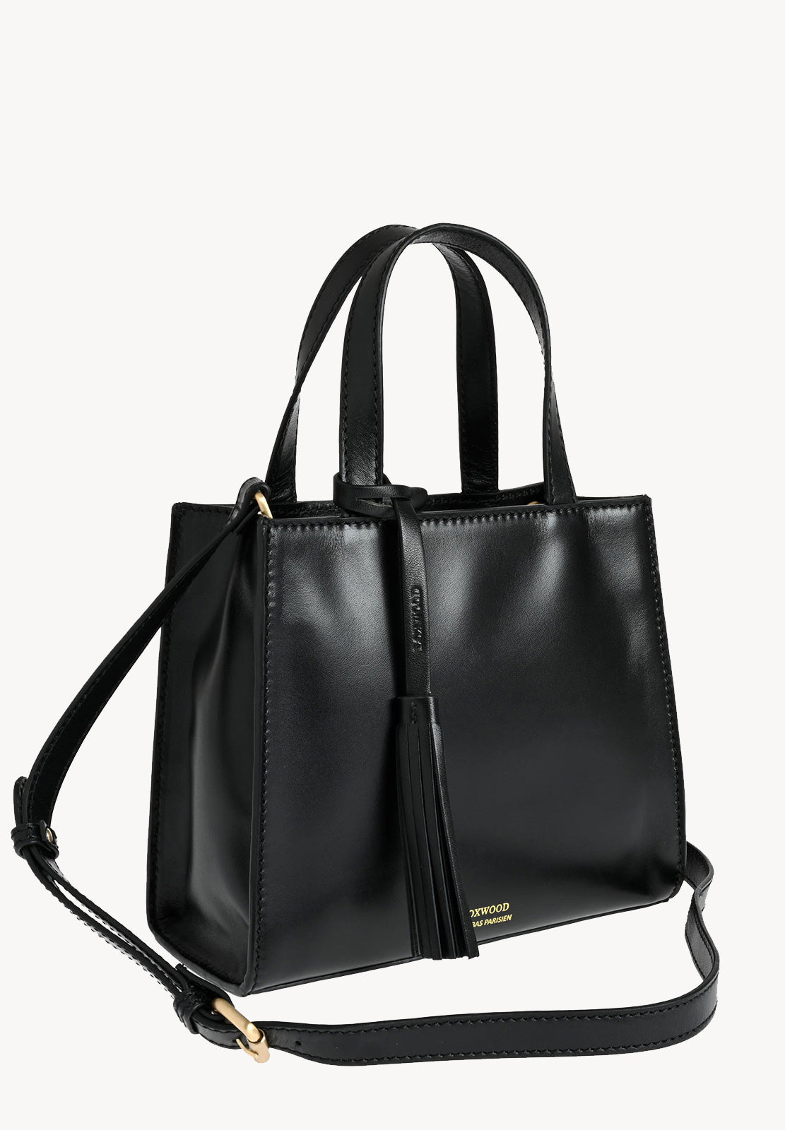 SIMONE - Smooth leather tote bag with shoulder strap