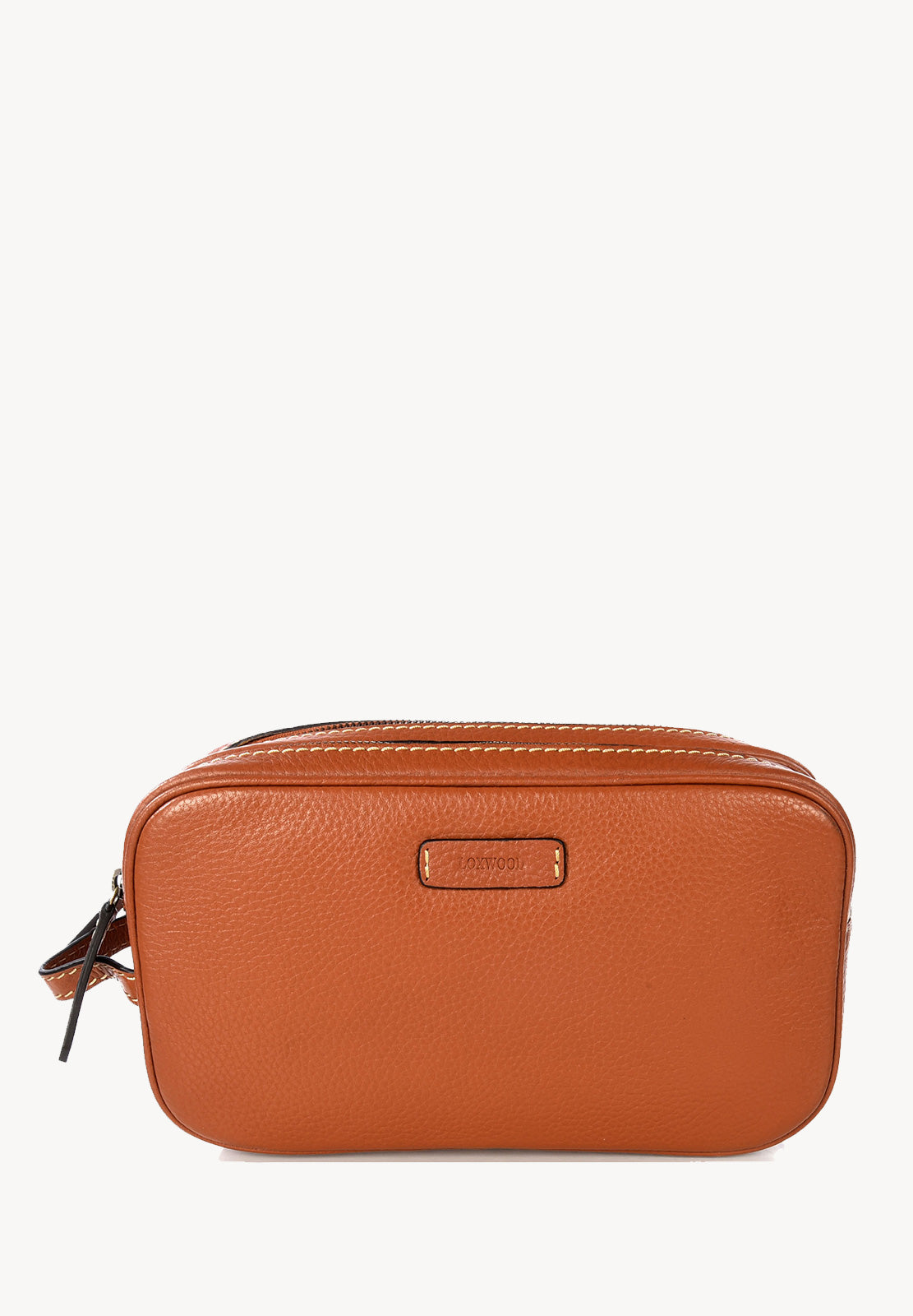 Trousse de toilette Double-zip - Cuir grainé