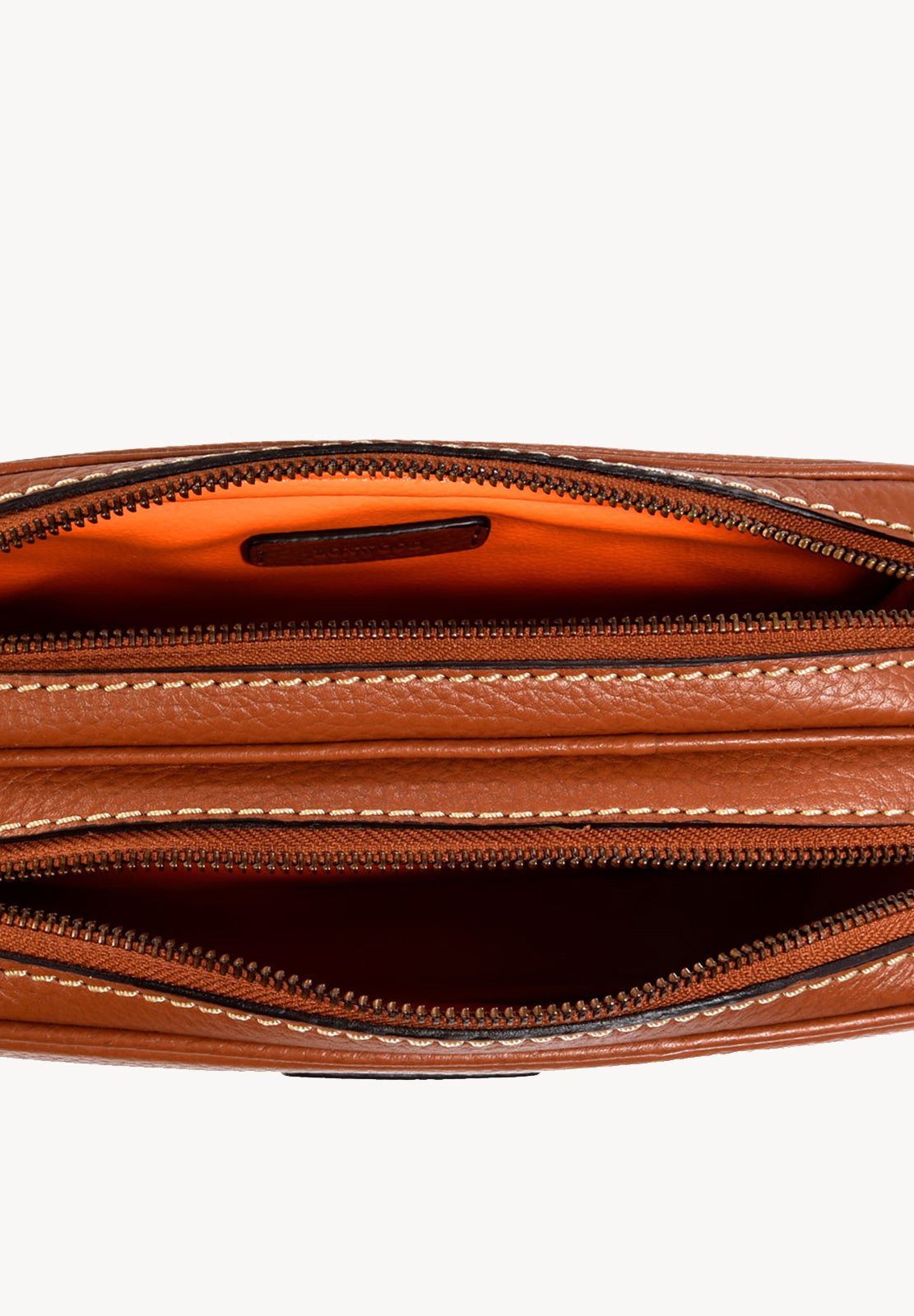 Trousse de toilette Double-zip - Cuir grainé