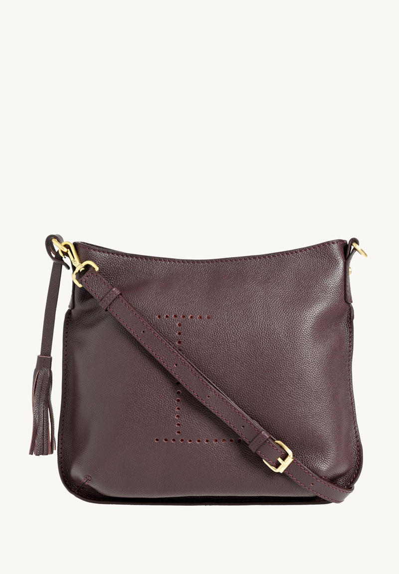 CELIA L - Sac besace en cuir grainé