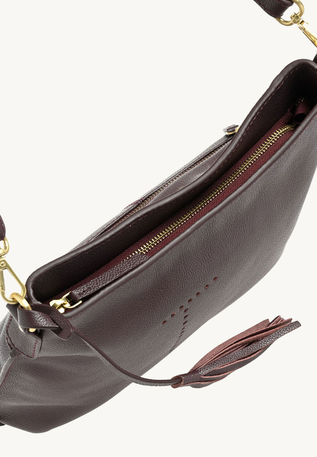 CELIA L - Sac besace en cuir grainé