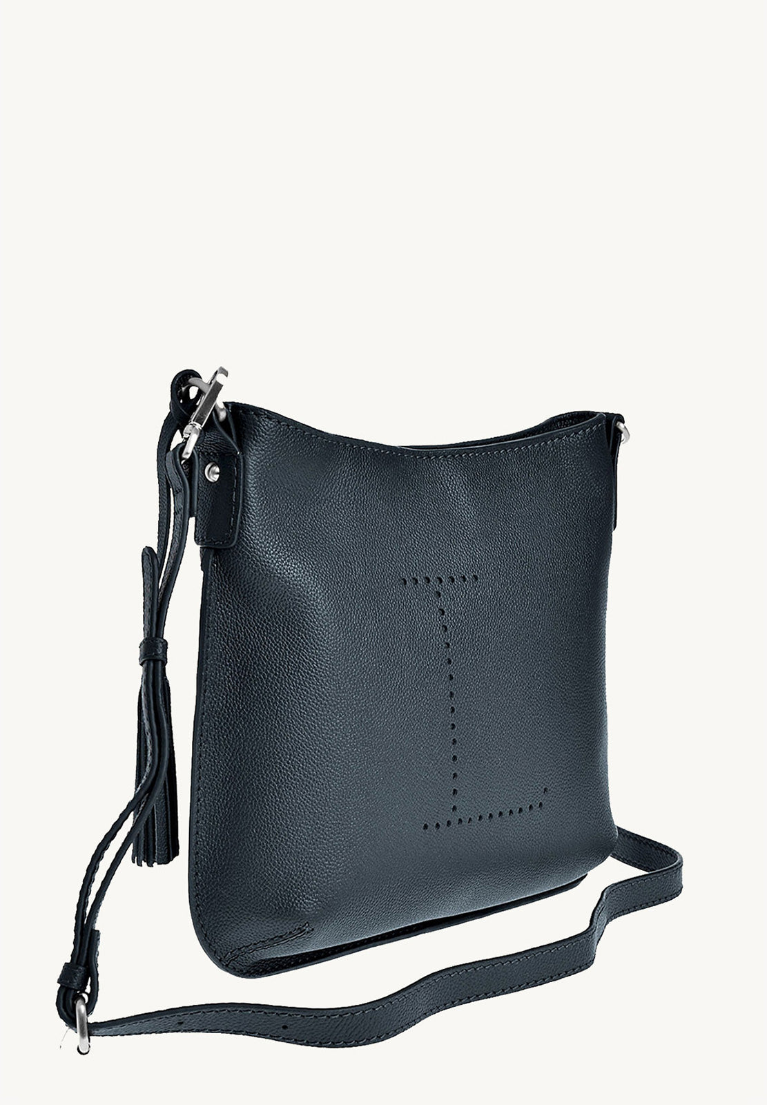 CELIA L - Grained leather messenger bag