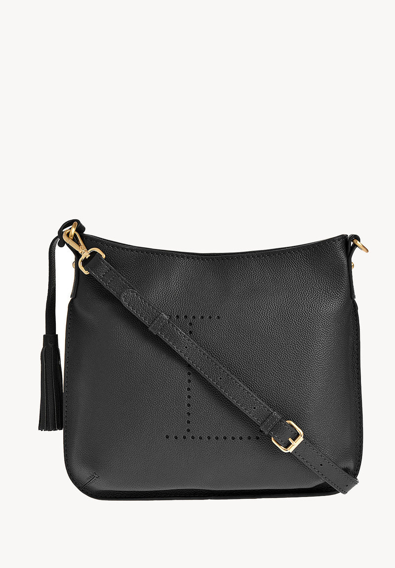 CELIA L - Sac besace en cuir grainé