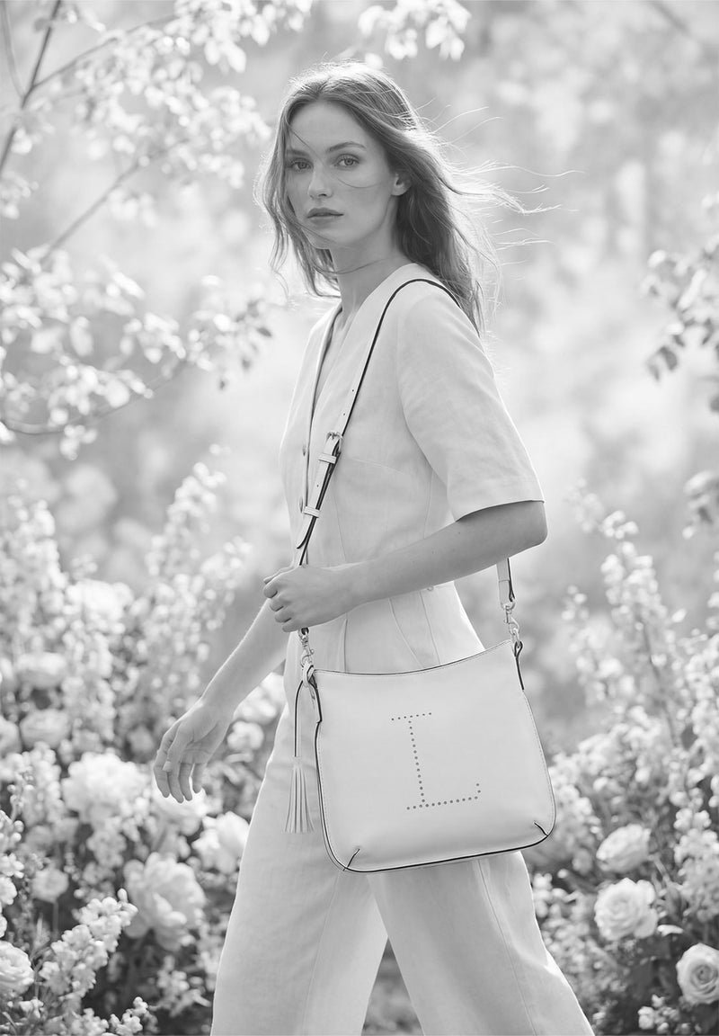 CELIA L - Sac besace en cuir grainé