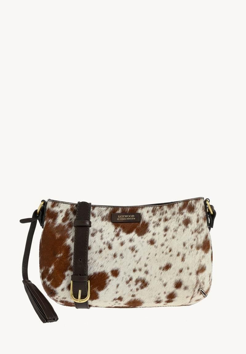 CELIA Medium - Sac besace en poil de vachette
