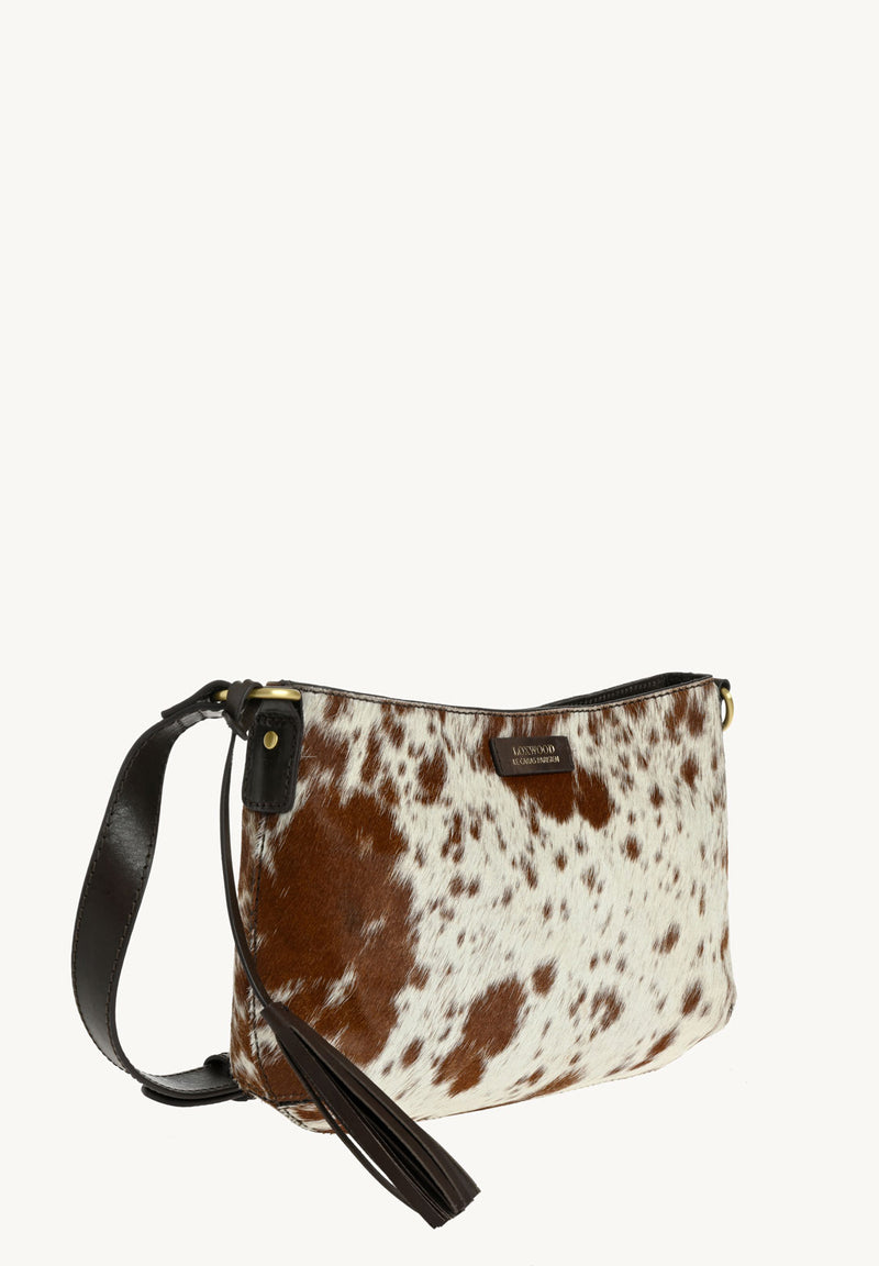 CELIA Medium - Sac besace en poil de vachette