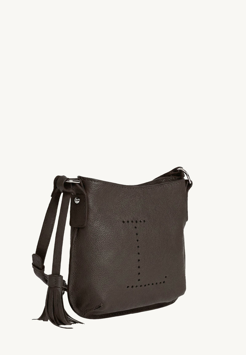 Mini Celia Leather Coffee