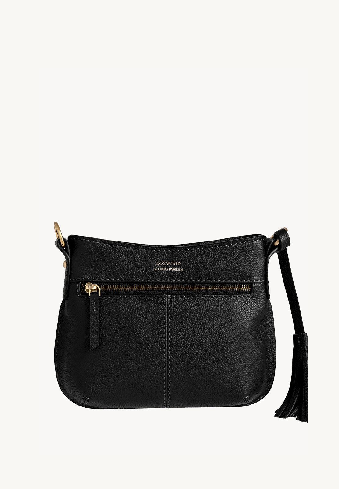 MINI CELIA - Small grained leather messenger bag