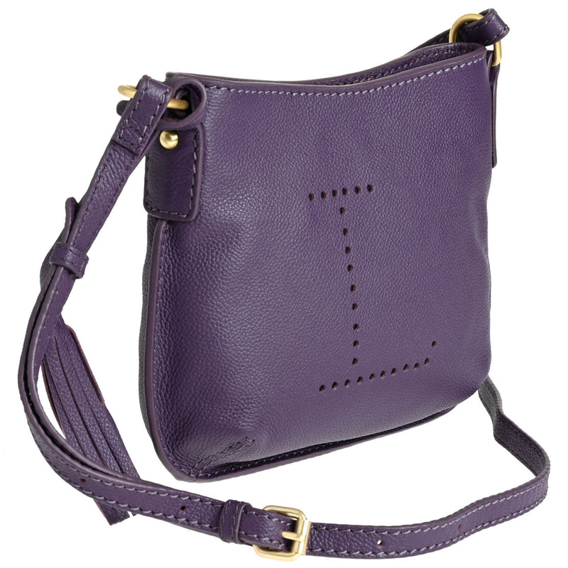 MINI CELIA - Petit sac besace en cuir grainé