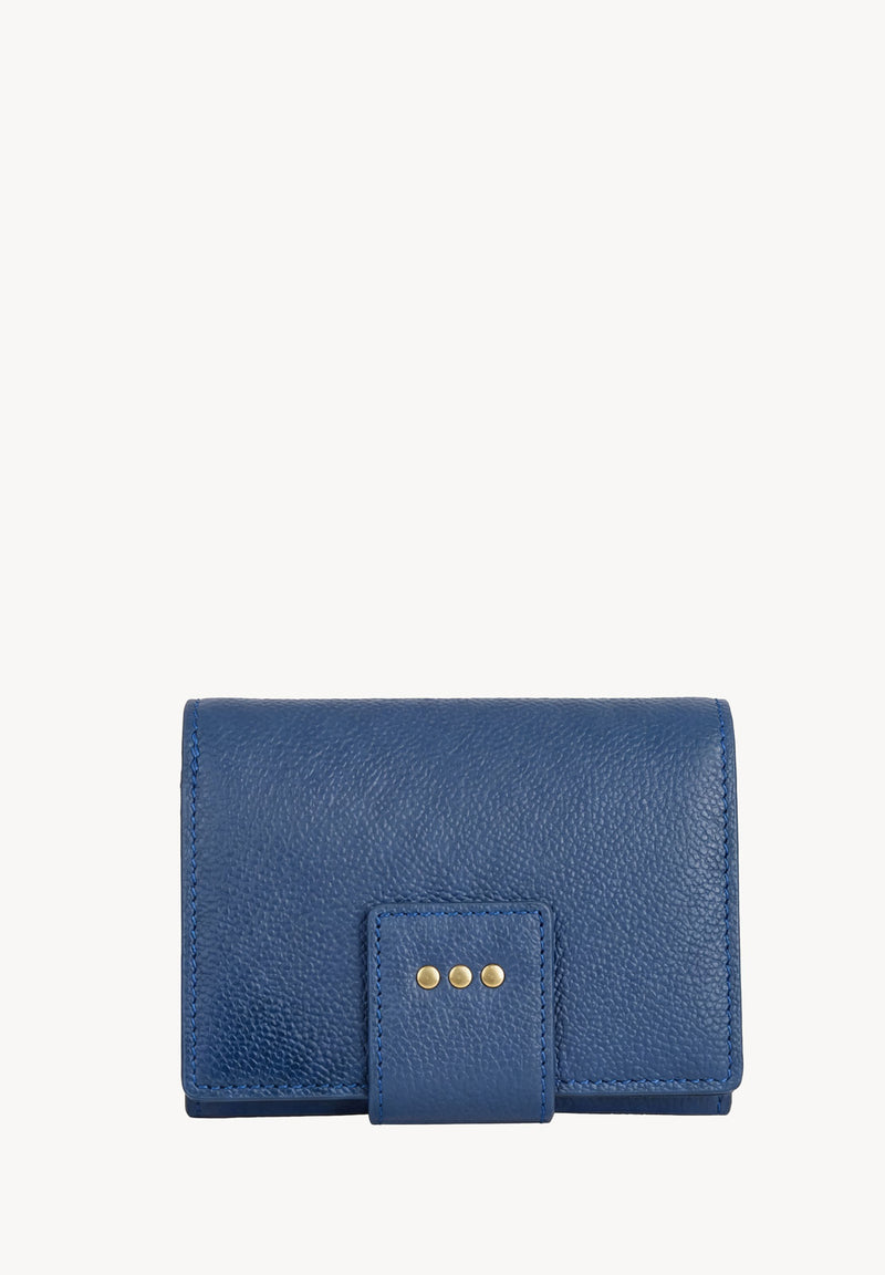 Blue Jean Leather Back to Back Wallet
