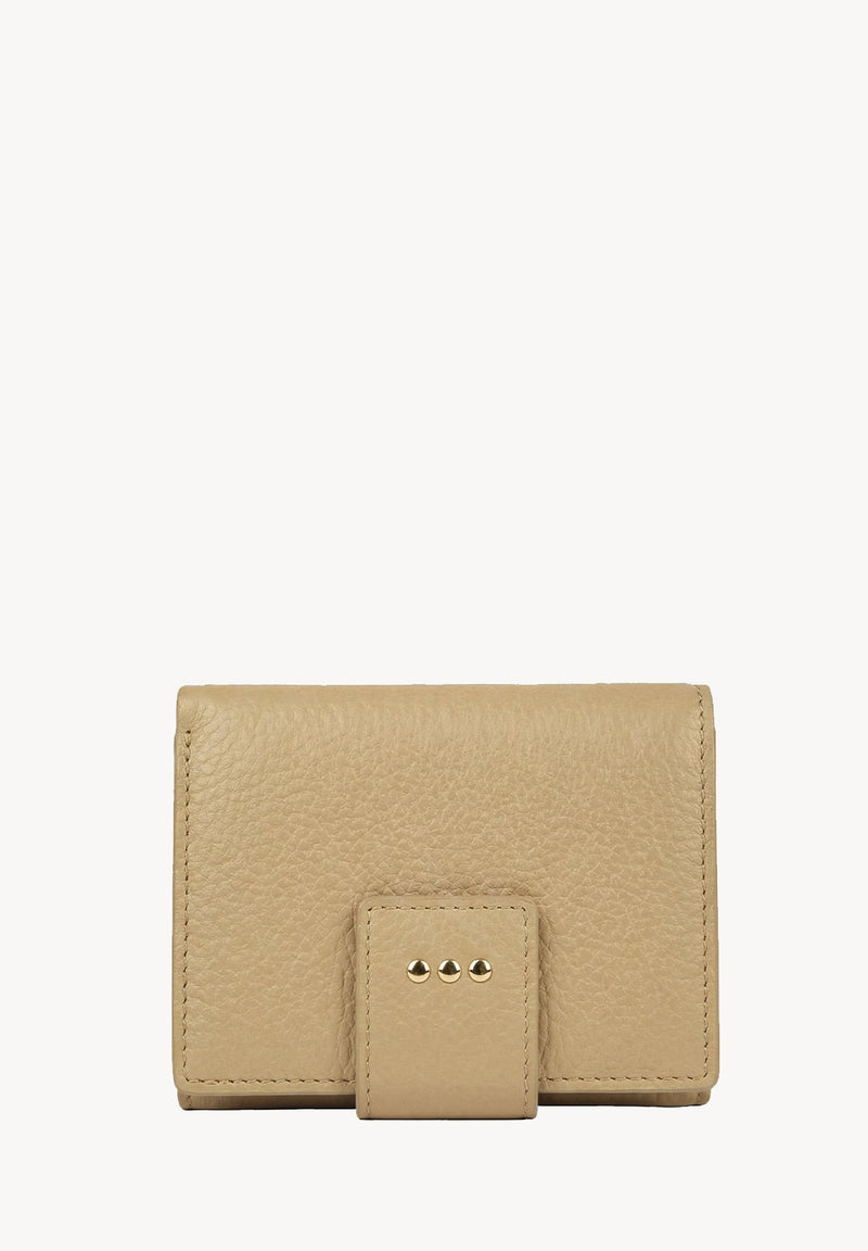 Small backpack wallet - Grained leather