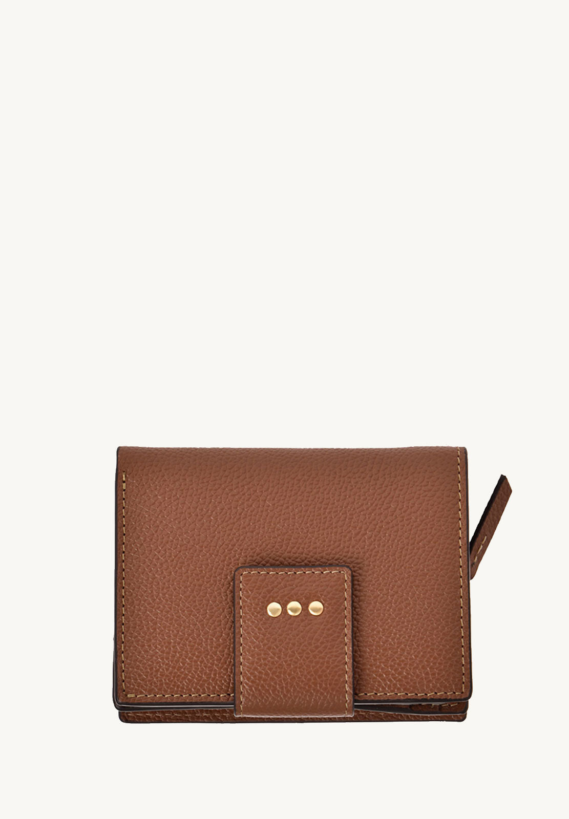 Small backpack wallet - Grained leather
