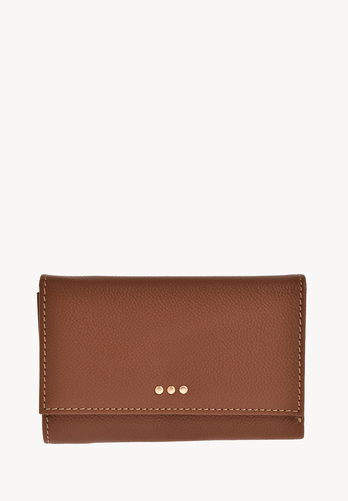 COMPAGNON - Petit portefeuille en cuir grainé