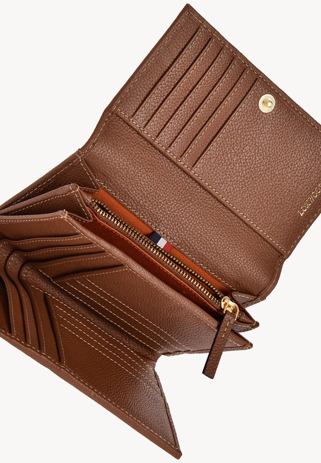 COMPAGNON - Petit portefeuille en cuir grainé