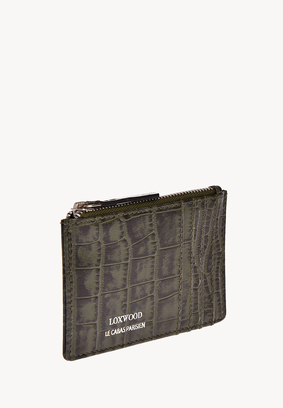 NOAH - Porte carte en cuir embossé croco