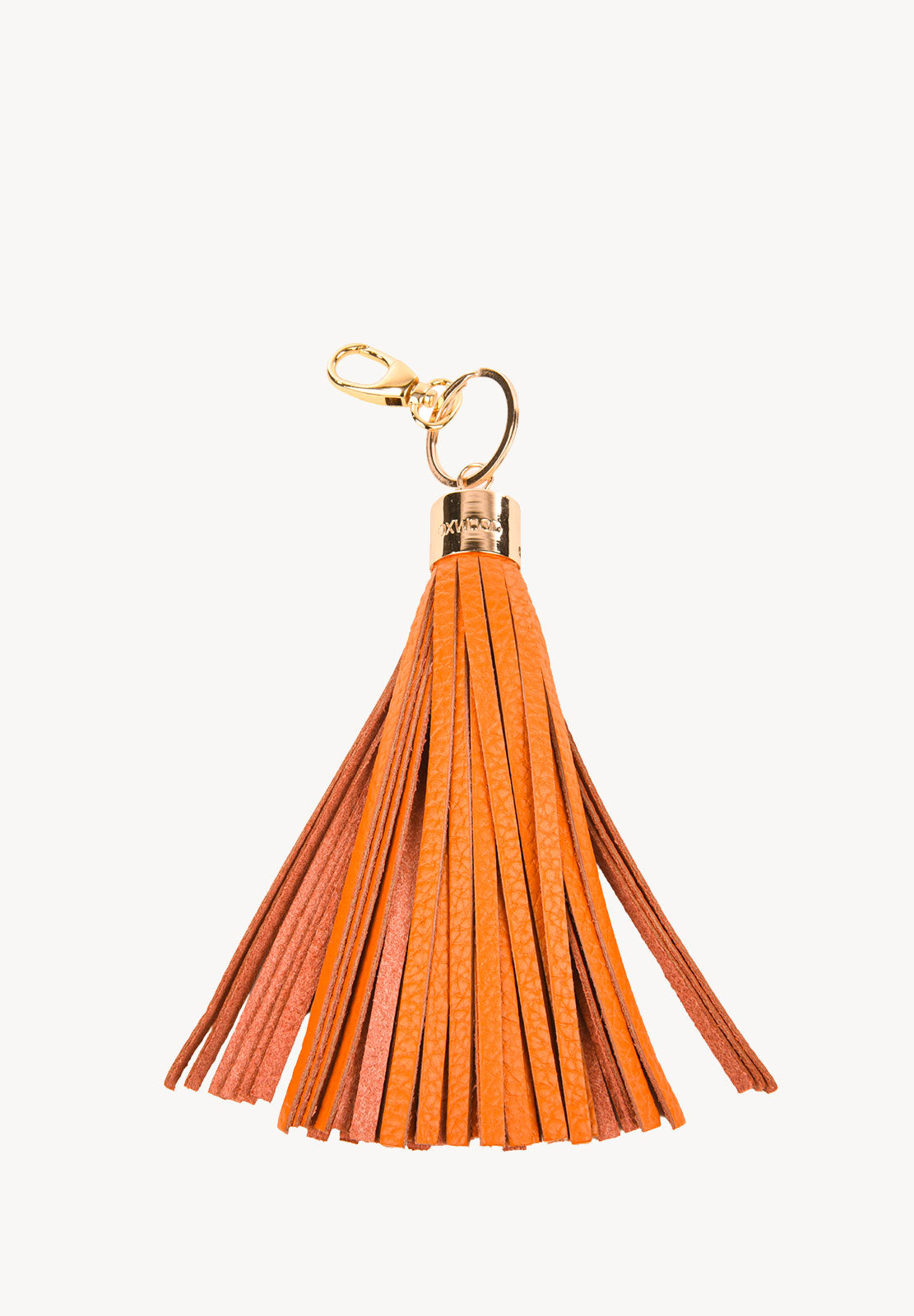 FORGET ME NOT - Grained leather pompom keyring