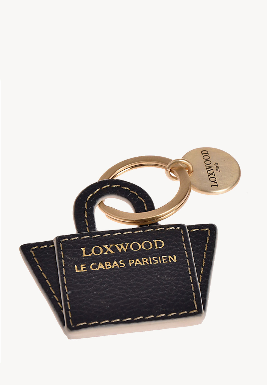 Porte-clés Cabas en Cuir grainé