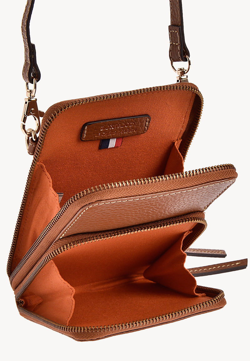 JILL - Pochette téléphone en cuir grainé