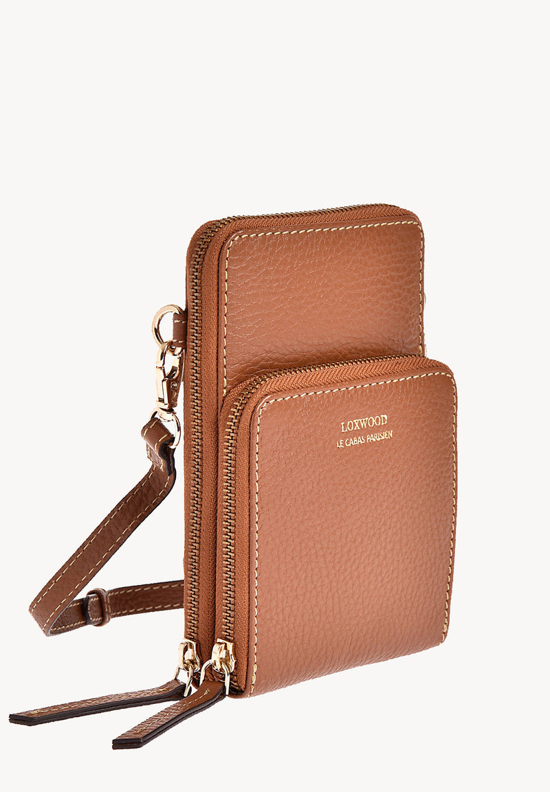 JILL - Pochette téléphone en cuir grainé