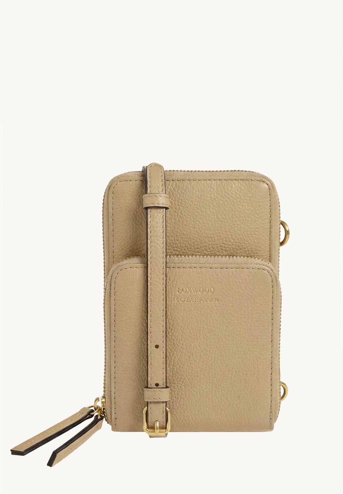 JILL - Grained leather phone pouch