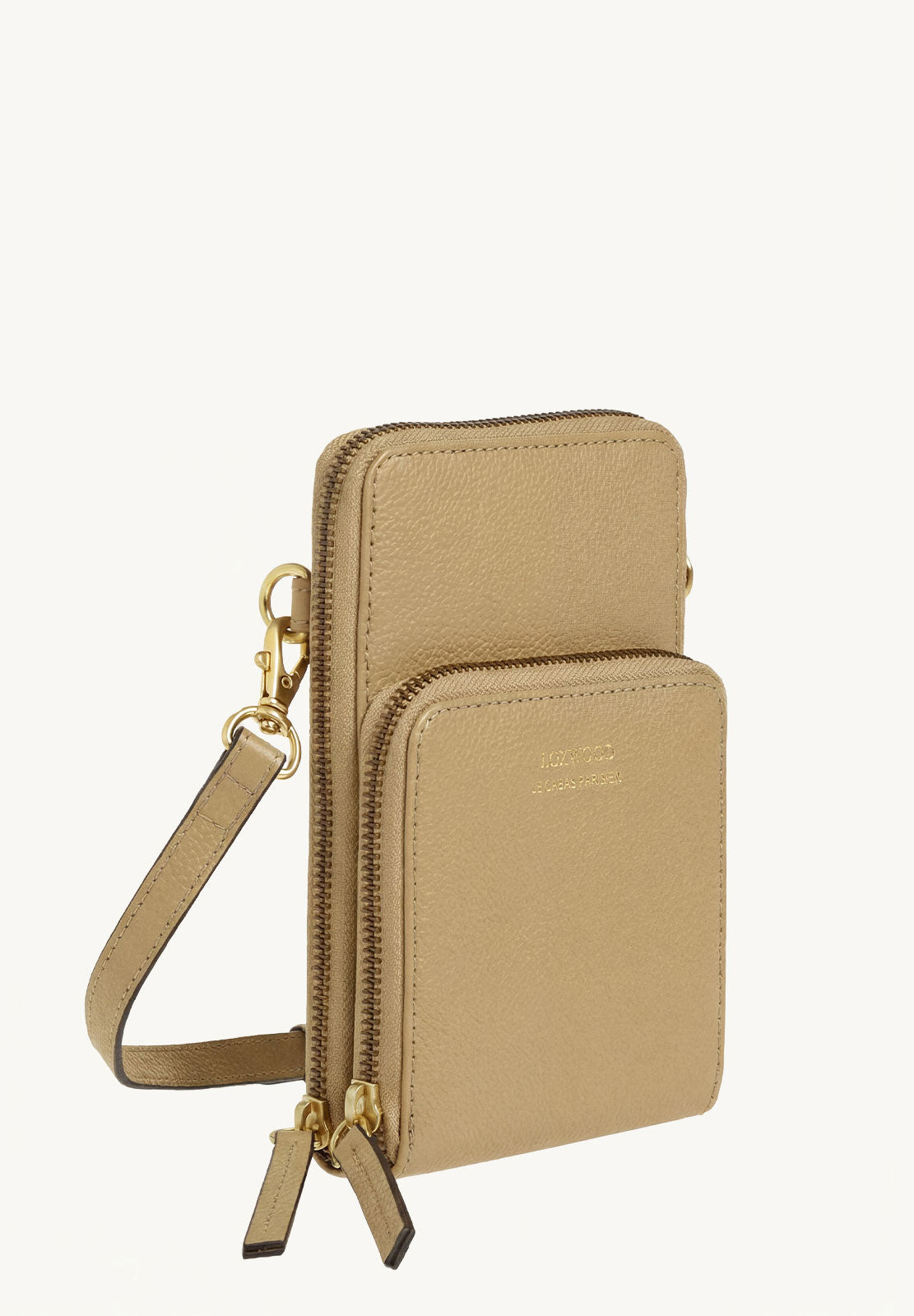 JILL - Grained leather phone pouch
