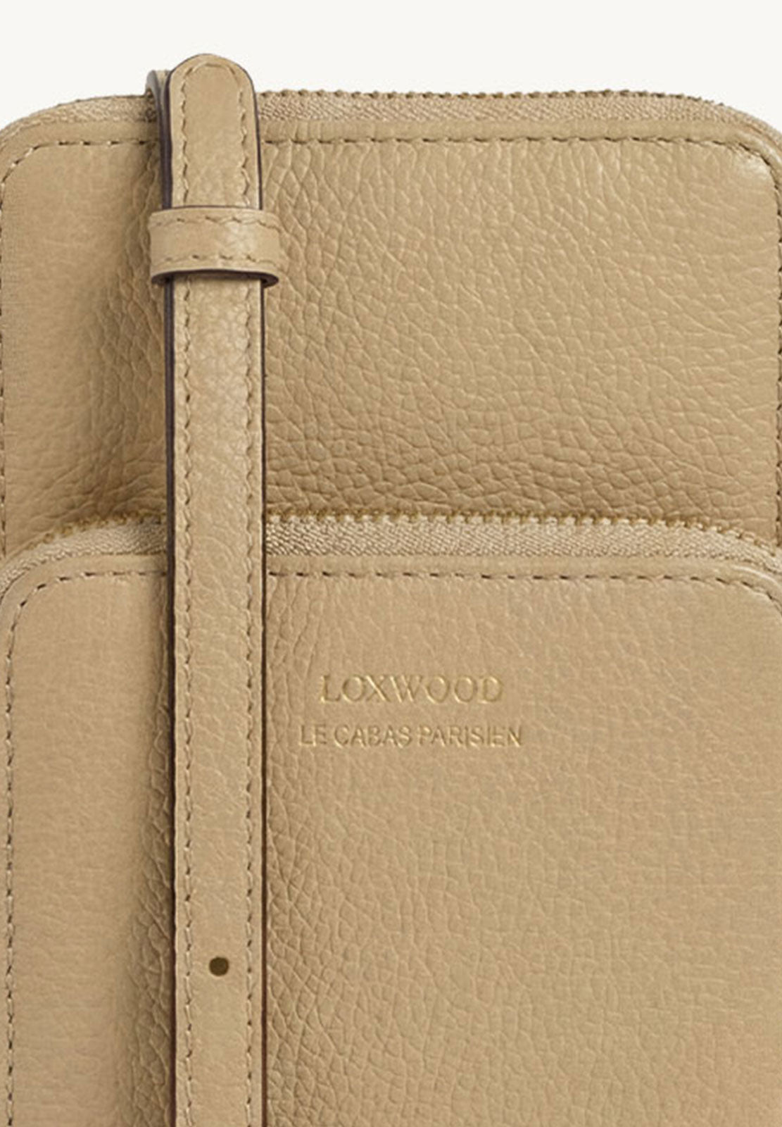 JILL - Grained leather phone pouch