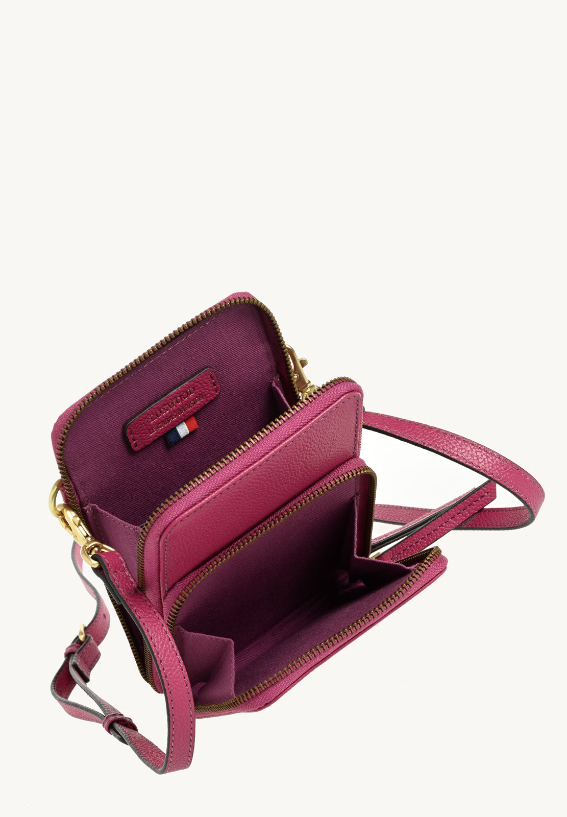 JILL - Pochette téléphone en cuir grainé