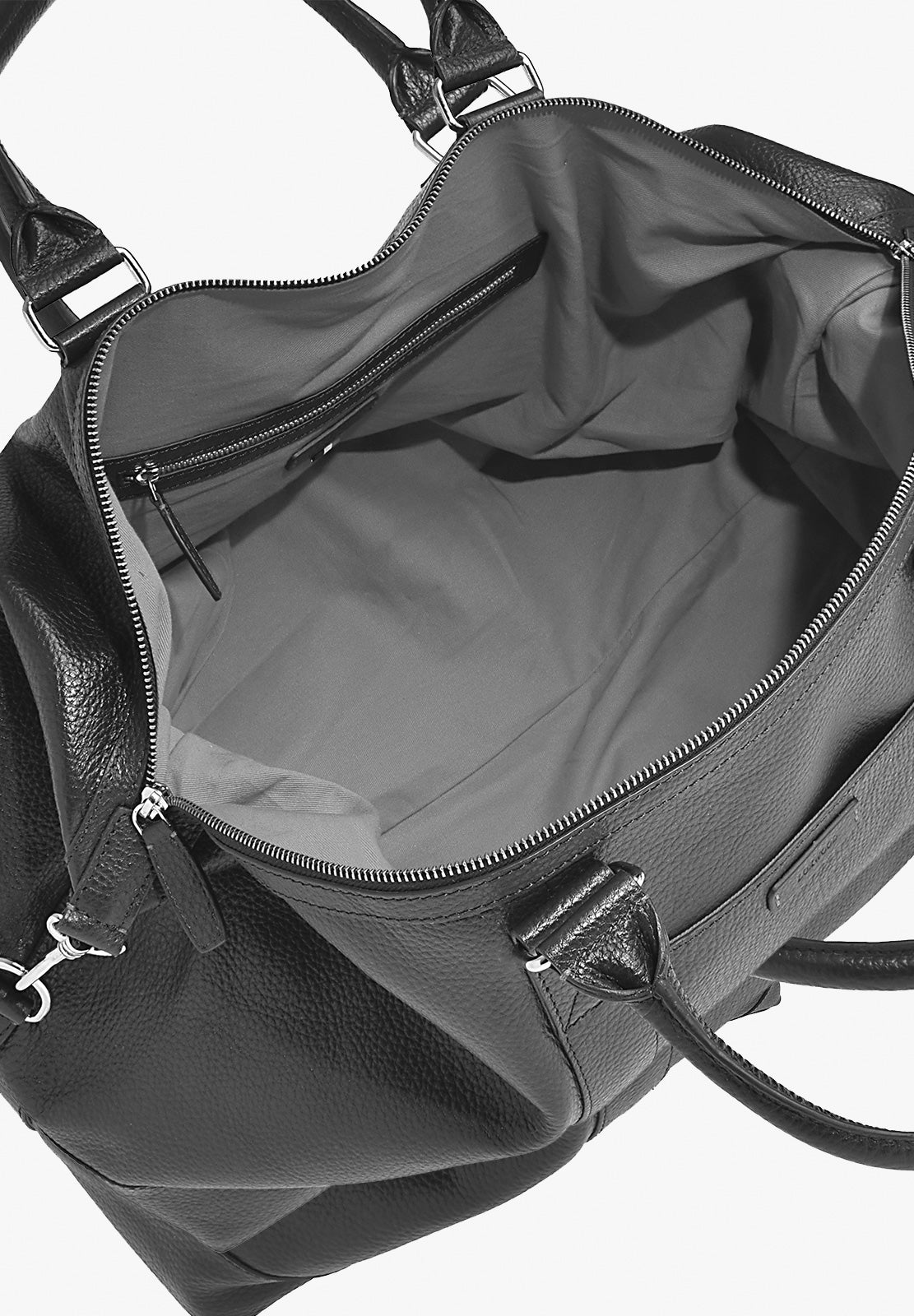 DEAUVILLE - Grained leather travel bag