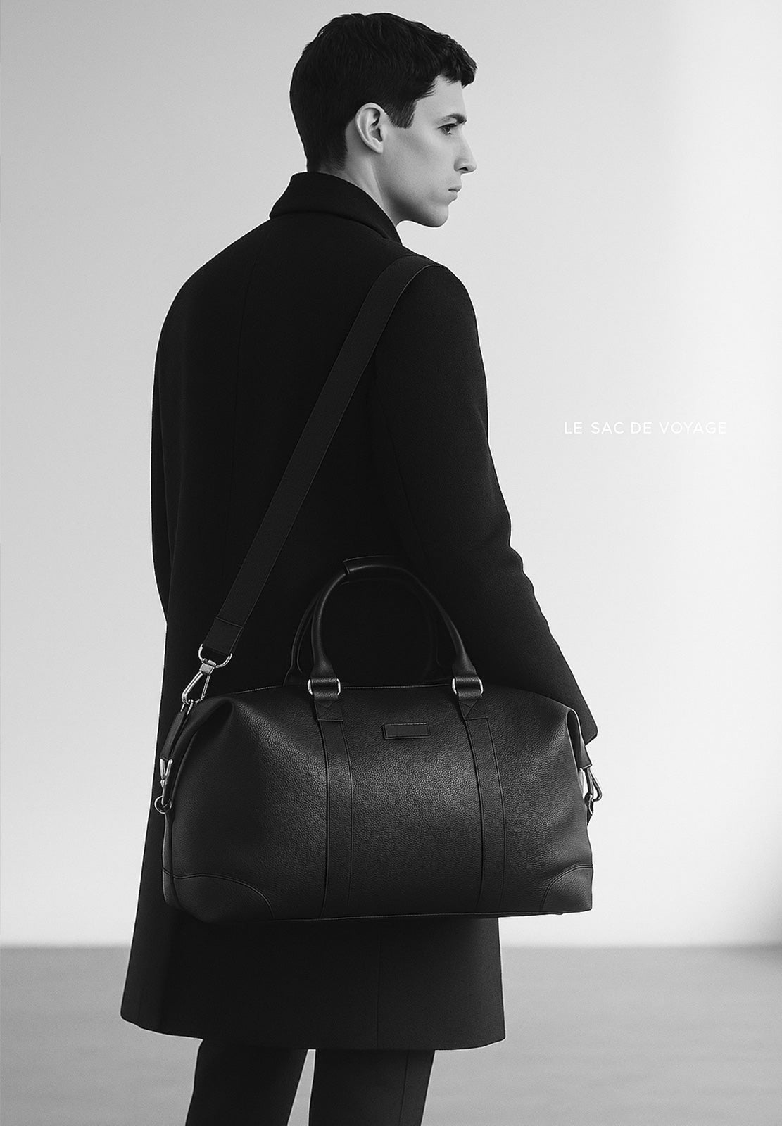 DEAUVILLE - Grained leather travel bag