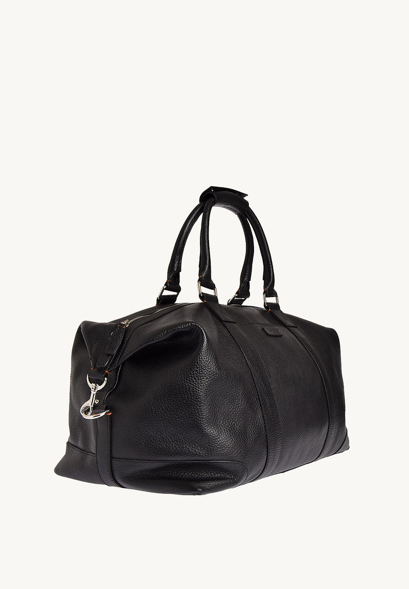 DEAUVILLE - Grained leather travel bag