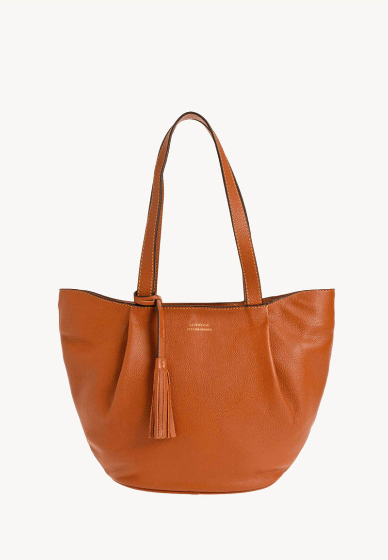 ALMA - Sac zippé porté épaule couleur orange