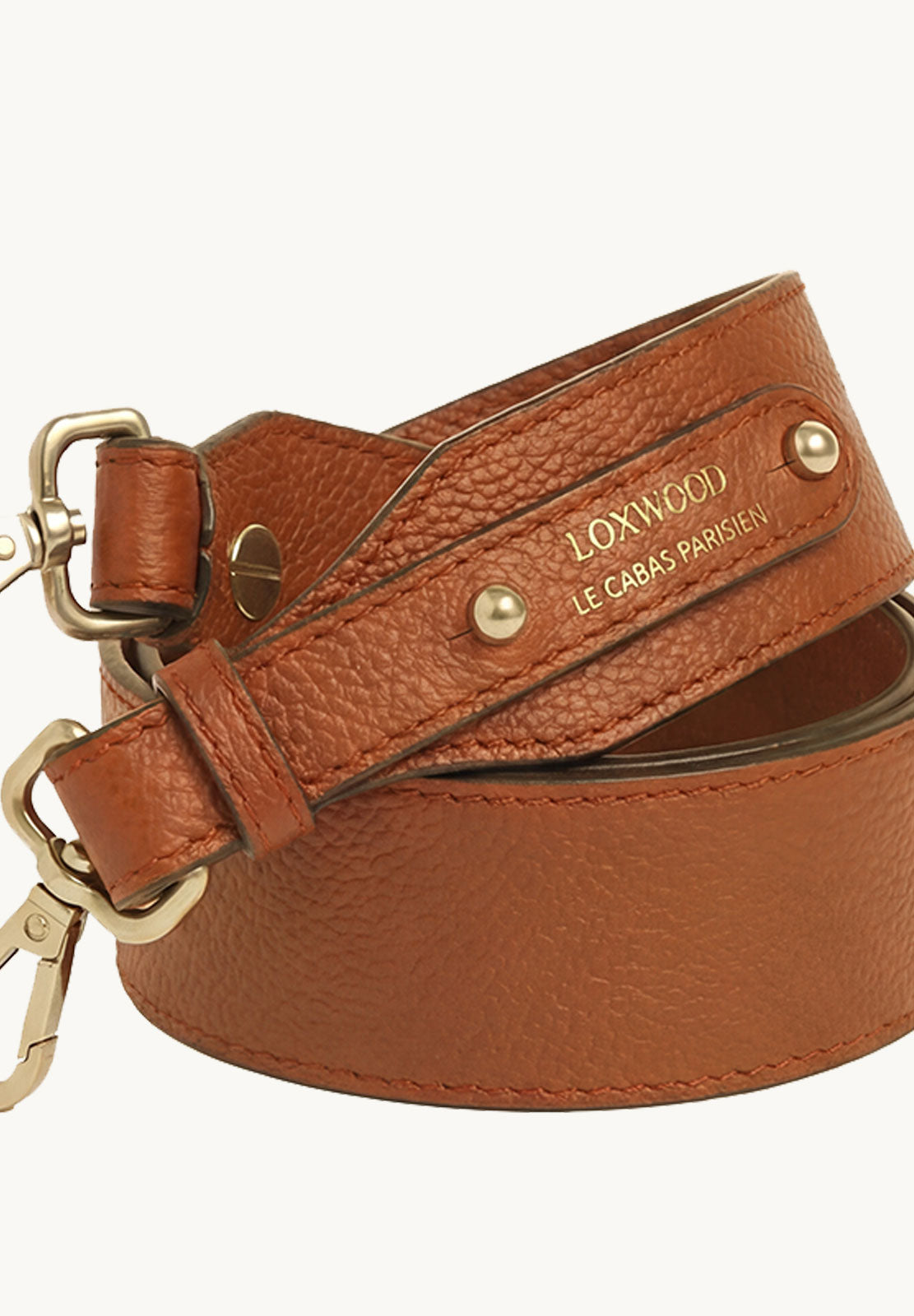Bandoulière LOXWOOD en cuir grainé