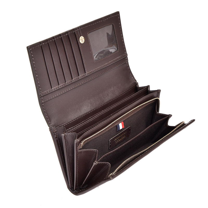 Portefeuille à rabat - Cuir brodé