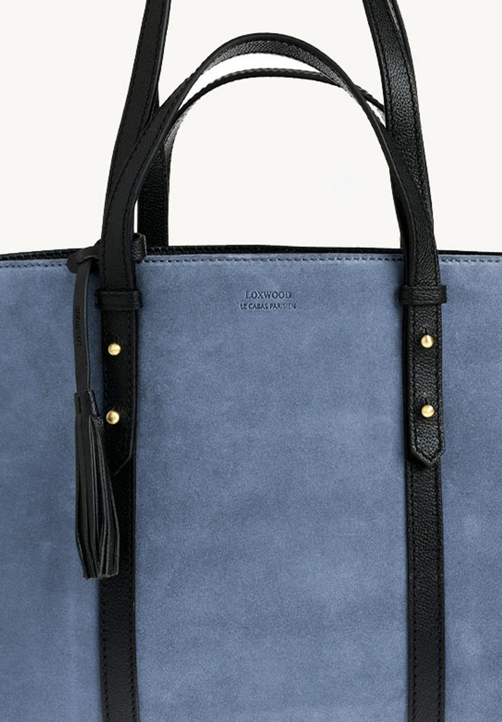 MILA - Grand sac fourre tout en cuir velours